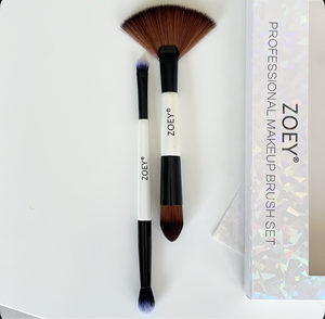 Professional Makeup 2X2 Brushes Set Double Head Brushes