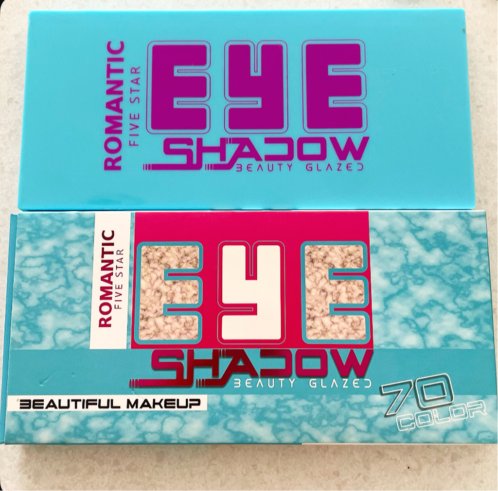 Romantic Five Star 70 Color Beauty Glazed Matte, Shimmer, Glitter and Creamy Eyeshadow Palette