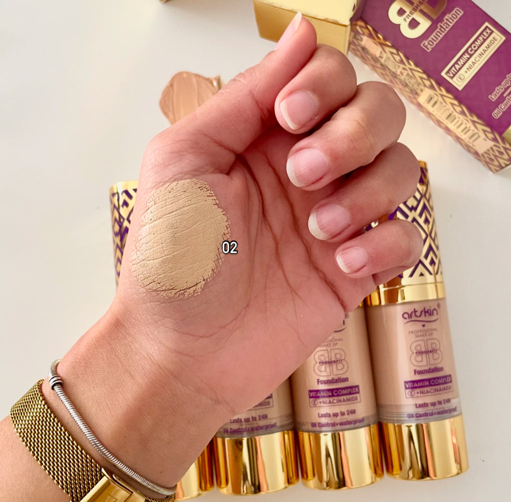 BB Foundation Fresh & Fit Vitamin E Complex + Niacinamide Waterproof - Oil Control Lasts Up To 24Hrs