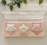 3 Essential Colors Star Shape Highlighter Palette