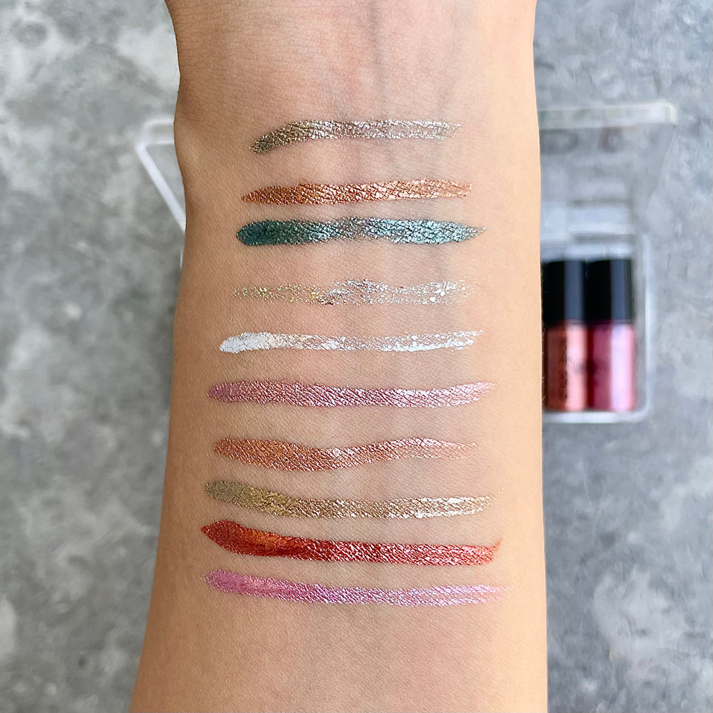 10 Colors Liquid Glitter Eyeshadow, Eyeliner, Multi Usage Set