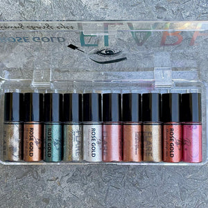 10 Colors Liquid Glitter Eyeshadow, Eyeliner, Multi Usage Set