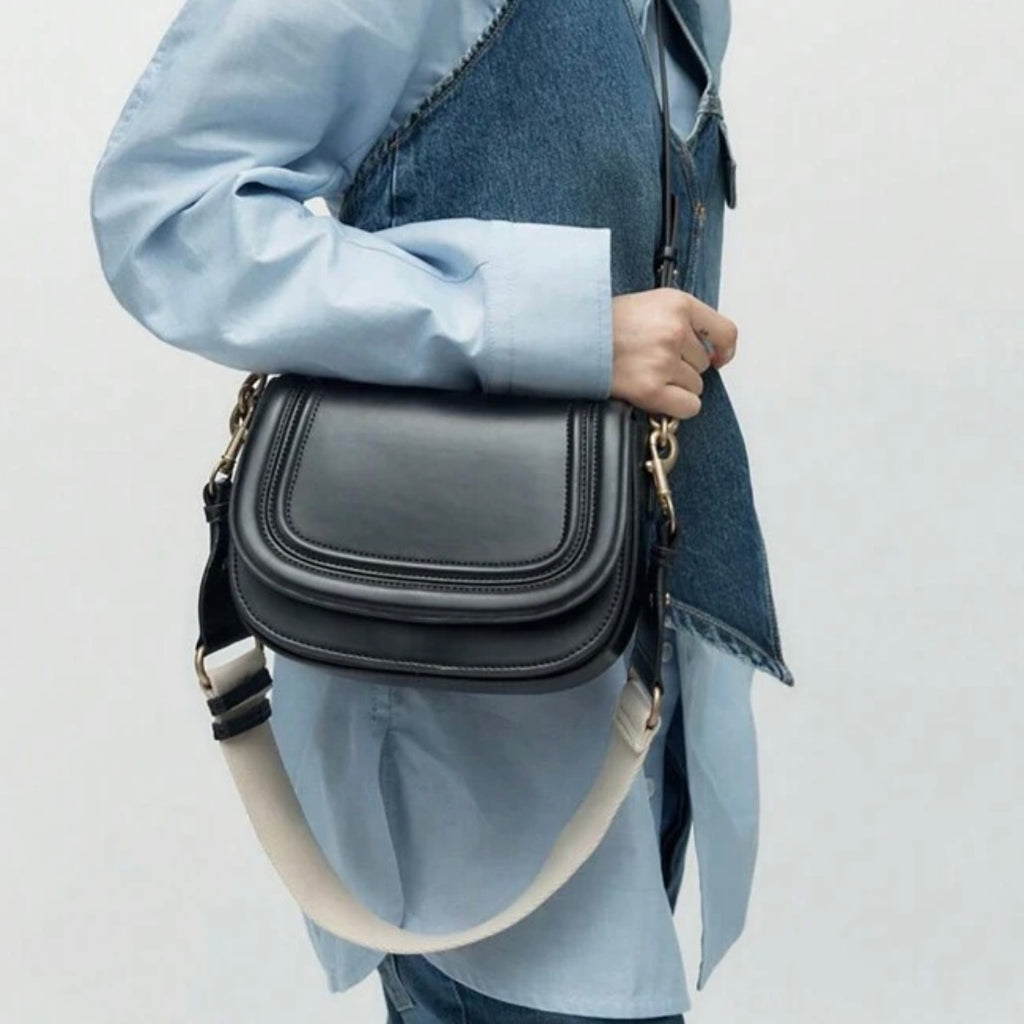 Women's Fashion Crossbody Saddle Bag, 2025 New Arrival Shoulder Bag With Wide Adjustable Strap