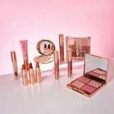 Bronze Luxurious Makeup Bag With Makeup Bundle