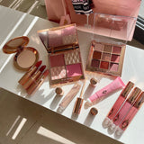 Bronze Luxurious Makeup Bag With Makeup Bundle