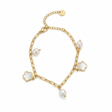 Gold X White Bracelet