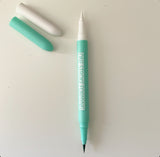 2 X 1 Green and White Matte Waterproof Eyeliner Pen