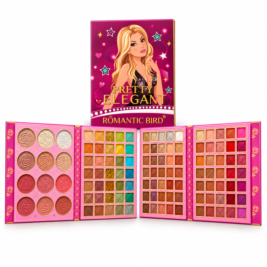 117 Colors Full Makeup Book Eyeshadow, Blusher and Highlighter