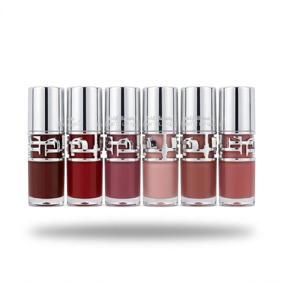 6 Colors Lip Glosses Set Decorated Bottle