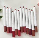 12 Colors Shock Matte Nude Lipsticks Set Ultra Creamy Texture Waterproof & Smudge Proof 24Hr Stay