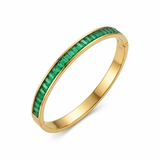 Gold X Green Bangle