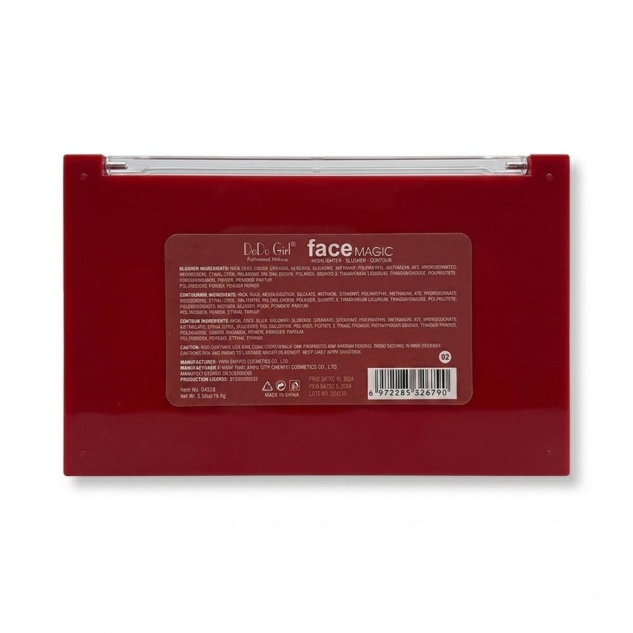 02 Face Magic Palette Blusher - Contour - Highlighter