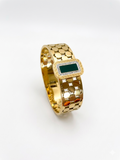 Gold X Green Bangle