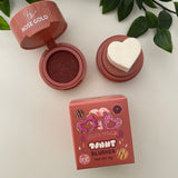 04 Donut Cute Heart Sponge Applicator Pigmented Creamy Blusher