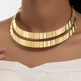 Gold Two Lines Chocker