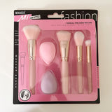 4 Beauty Brushes & 2 Blenders