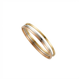 Gold, Silver and Rose Gold bangle