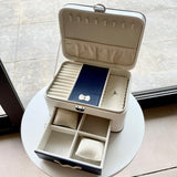 White X Blue Leather Organizer
