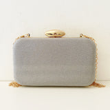 Silver Gold Chicago Clutch