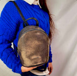 School & Cool Brown Medium Size Backpack