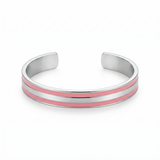 Silver X Pink Cuff