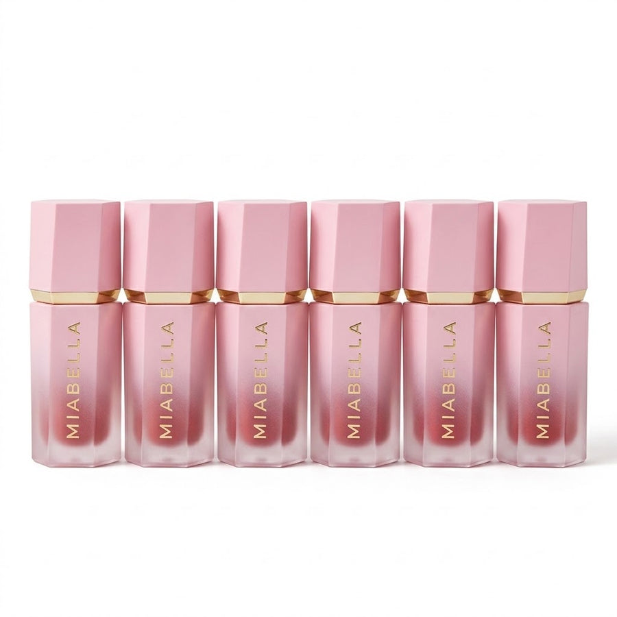 Liquid Blusher Sponge Applicator Matte 6 Colors Set