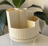 Creamy White Makeup Organizer