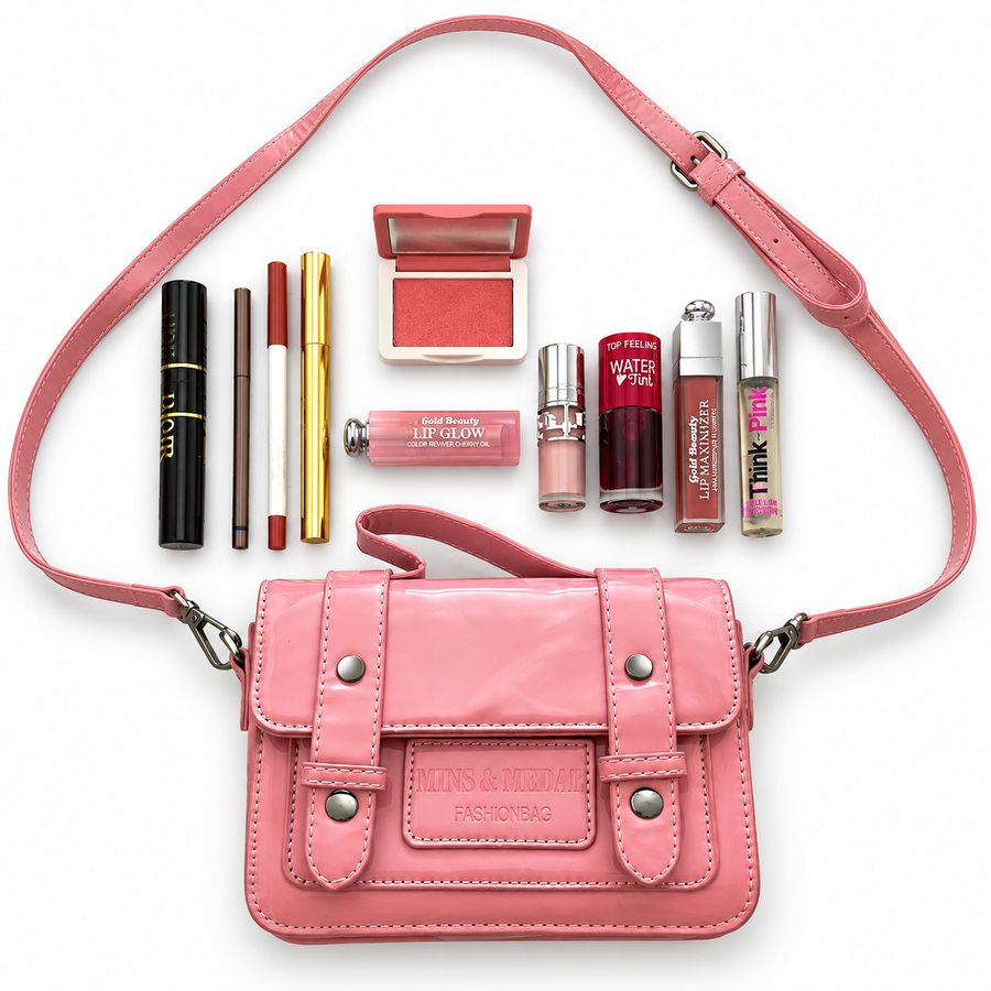Pink Naughty College Makeup with Bag