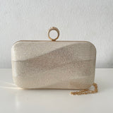 Gold Sea Side Clutch