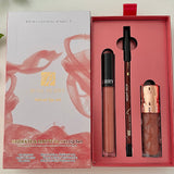 #L04 3 PCS Velvet Lip Set Hydrate & Matte Liquid Lipstick, Lipliner and Lip Gloss