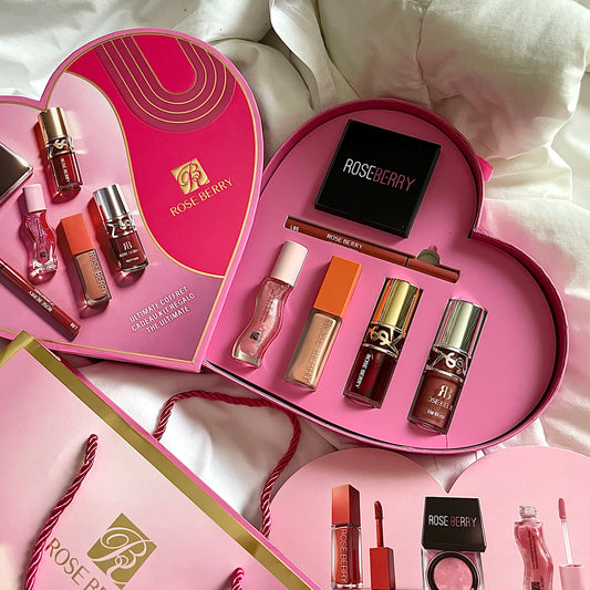 Heart Shape Makeup Bundle With Bag 6 PCS