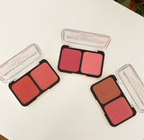 1 PC 2 Colors Lovely Matte Powder Blush