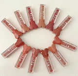 12 Perfect Nude Shades  Waterproof Matte Lip Glosses Set