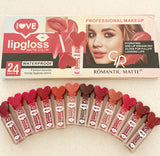 12 Enhancing Colors Waterproof Matte & Lasting Liquid Lipglosses