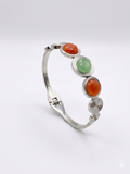 Silver colorful bangle