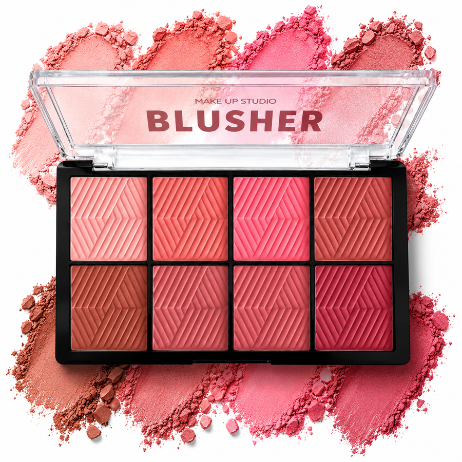 Makeup Studio 8 Pigmented Colors Matte Powder Blush