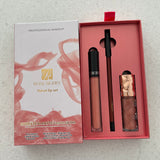 3 PCS Velvet Lip Set Hydrate& Matte Liquid Lipstick, Lipliner  Lip Gloss