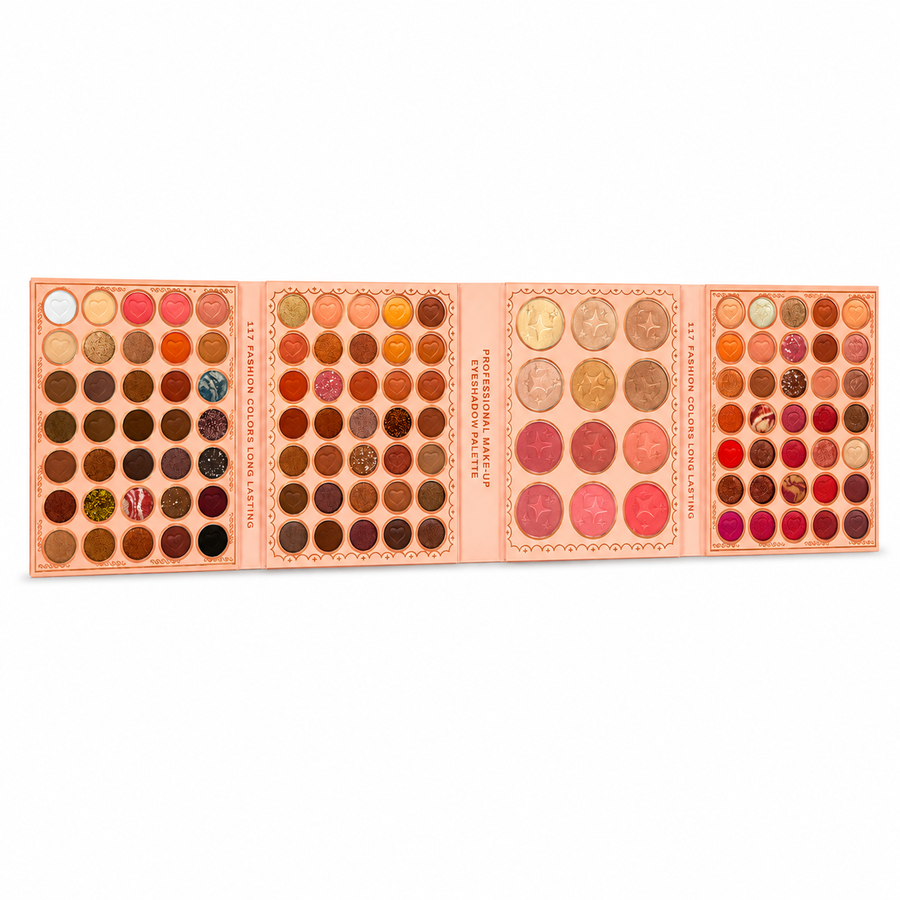 117 Colors Eyeshadow - Blusher - Highlighter Book