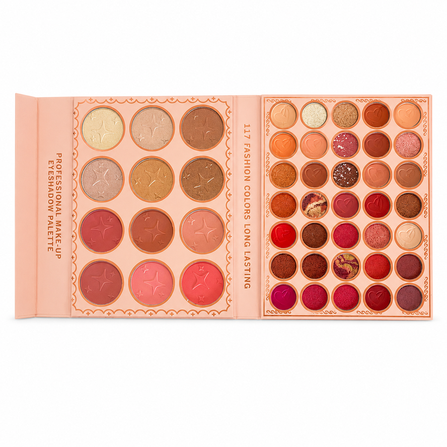 117 Colors Eyeshadow - Blusher - Highlighter Book