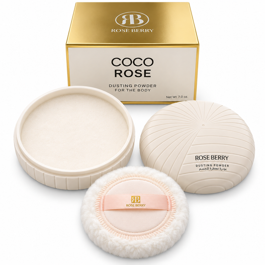 CoCo Rose Dusting Body Powder With Fluffy Puff