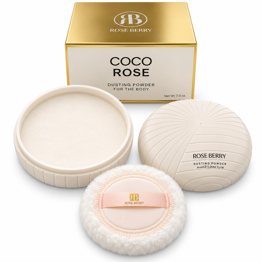 CoCo Rose Dusting Body Powder With Fluffy Puff