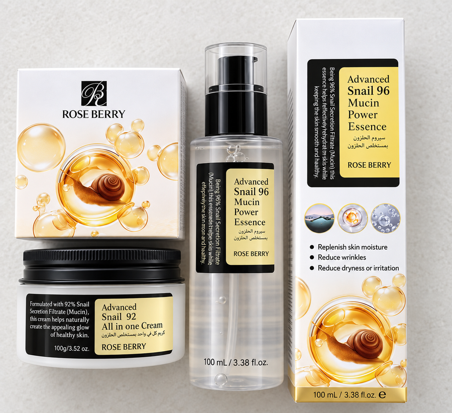 Snail 96 Mucin Power Essence & Advanced Snail 92 All in one cream Skin Care Set