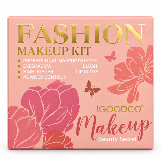 Fashion Eyeshadow Blush Highlighter Lipgloss Powder Contour Makeup Kit