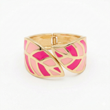 Pink Leaves Bangle