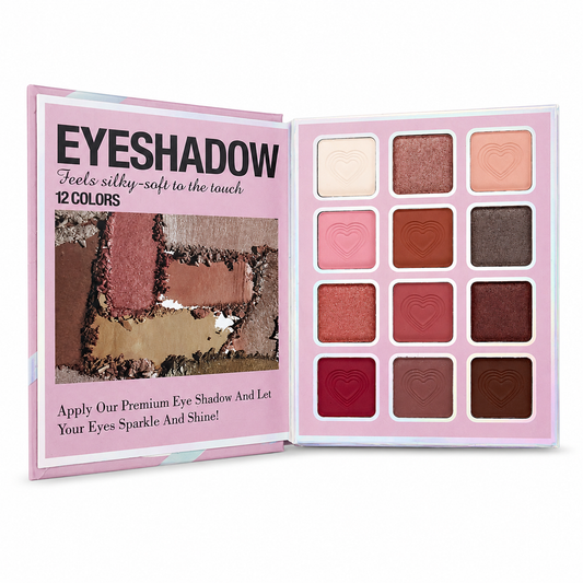 Eyeshadow Blusher Contour Highlighter Powder Brush Mirror Makeup Kit