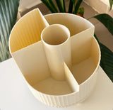 Creamy White Makeup Organizer