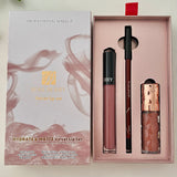 #L01 3 PCS Velvet Lip Set Hydrate & Matte Liquid Lipstick, Lipliner and Lipgloss