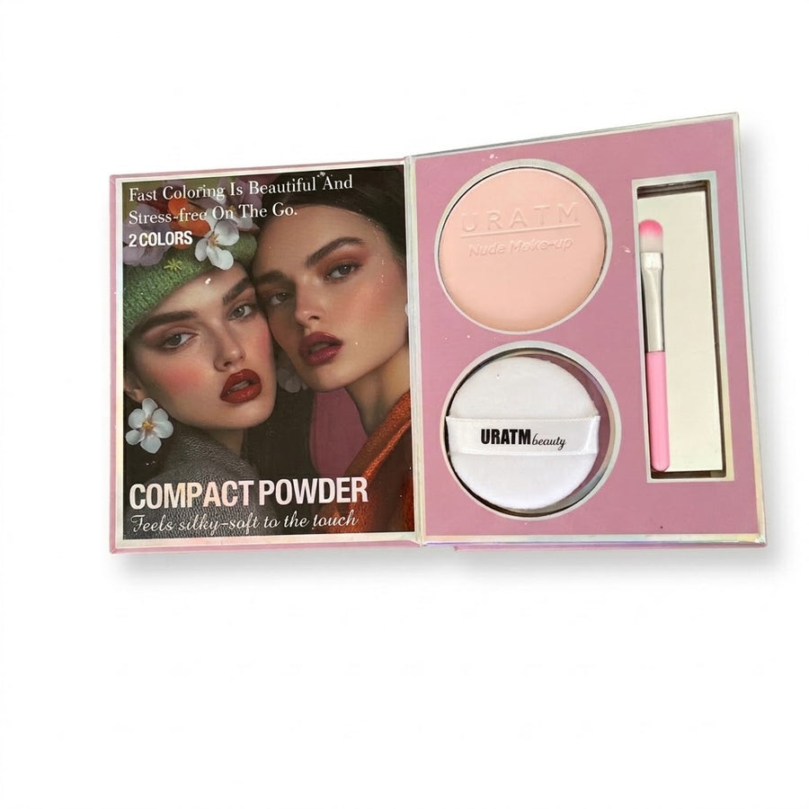 Eyeshadow Blusher Contour Highlighter Powder Brush Mirror Makeup Kit