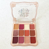 02 12 Colors matte, shimmer and glitter eyeshadow palette