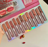 24h Stay 12  Liquid Matte Lip Glosses Set